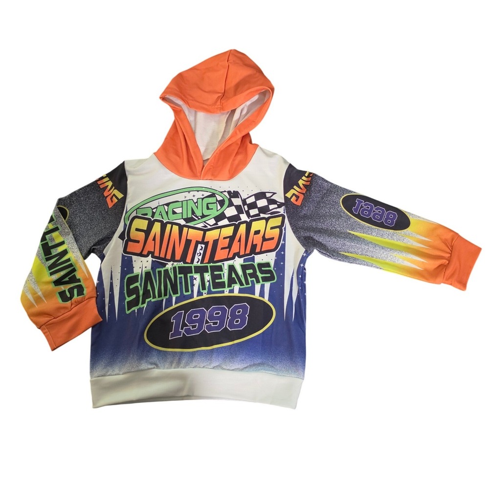 Kids Racing‎ Hoodie Size 4Y Saint Tears Graphic Pullover Sweatshirt NEW